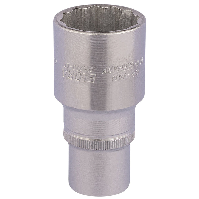 Draper 11939 Elora Deep Bi-Hexagon Socket, 1/2" Sq. Dr., 30mm