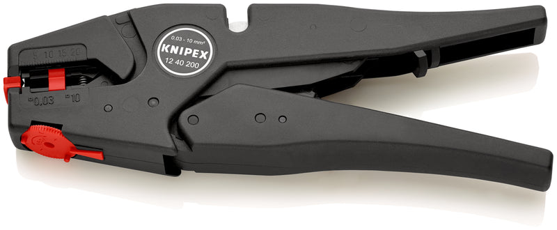 KNIPEX 12 40 200 SELF-ADJ.INSULATION STRIPPERS