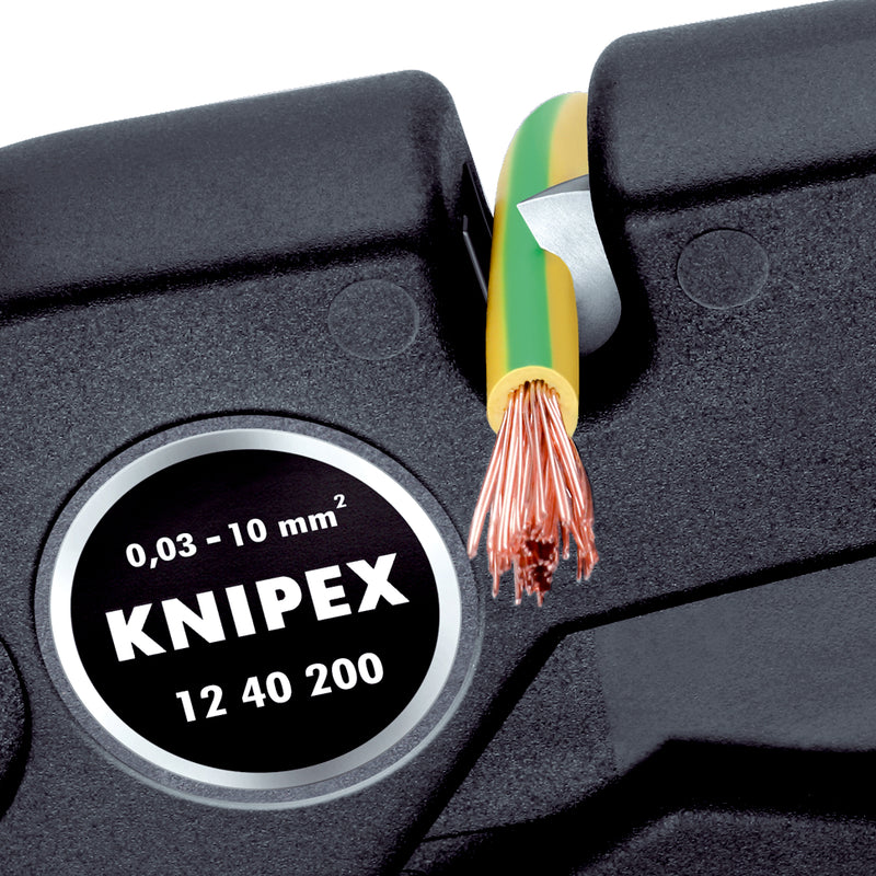 KNIPEX 12 40 200 SELF-ADJ.INSULATION STRIPPERS