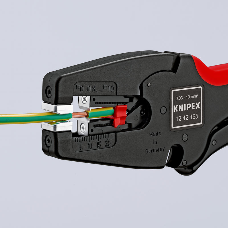KNIPEX 12 42 195 SELF-ADJ.INSULATION STRIPPERS MultiStrip