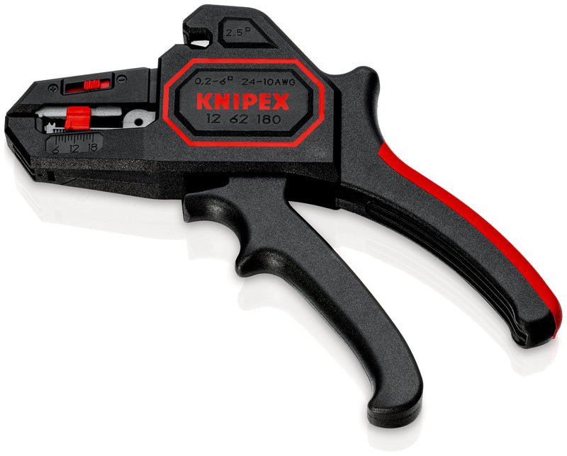 KNIPEX 12 62 180 SELF-ADJ.INSULATION STRIPPERS