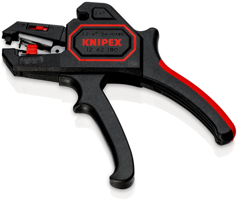 KNIPEX 12 62 180 SELF-ADJ.INSULATION STRIPPERS