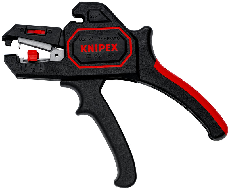KNIPEX 12 62 180 SELF-ADJ.INSULATION STRIPPERS