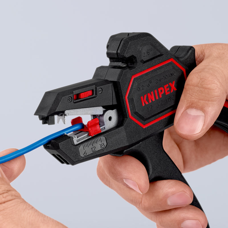 KNIPEX 12 62 180 SELF-ADJ.INSULATION STRIPPERS