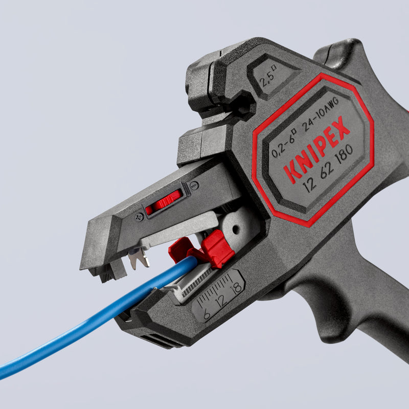 KNIPEX 12 62 180 SELF-ADJ.INSULATION STRIPPERS