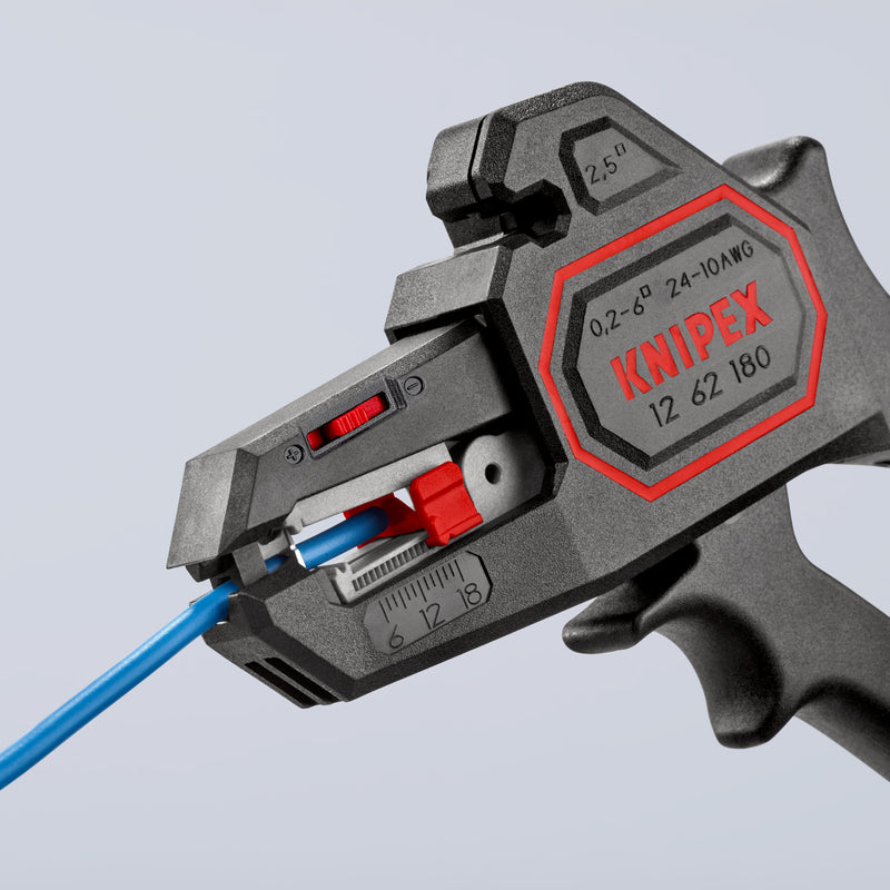 KNIPEX 12 62 180 SELF-ADJ.INSULATION STRIPPERS