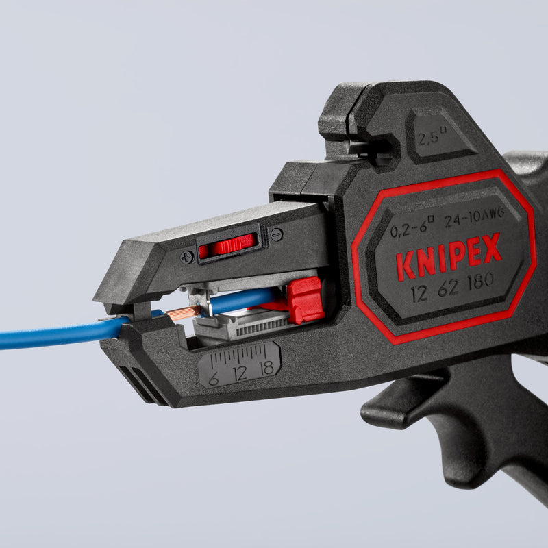 KNIPEX 12 62 180 SELF-ADJ.INSULATION STRIPPERS