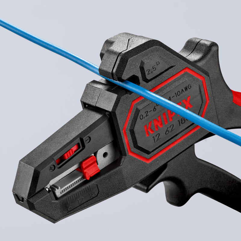 KNIPEX 12 62 180 SELF-ADJ.INSULATION STRIPPERS