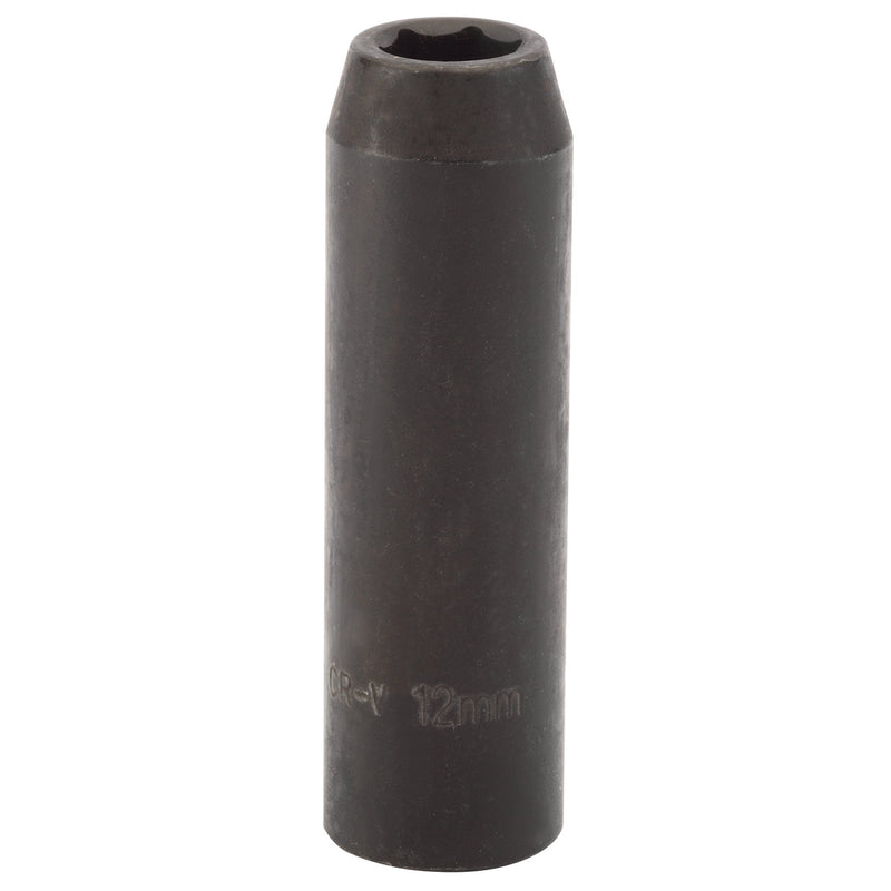 Draper 12739 Deep Impact Socket, 1/2" Sq. Dr., 12mm