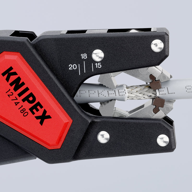 KNIPEX 12 74 180 SB Automatic cable stripping pliers