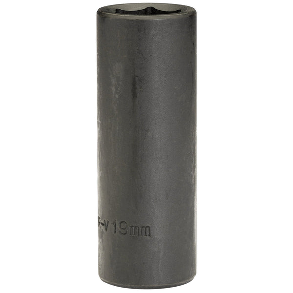 Draper 12744 Deep Impact Socket, 1/2" Sq. Dr., 19mm