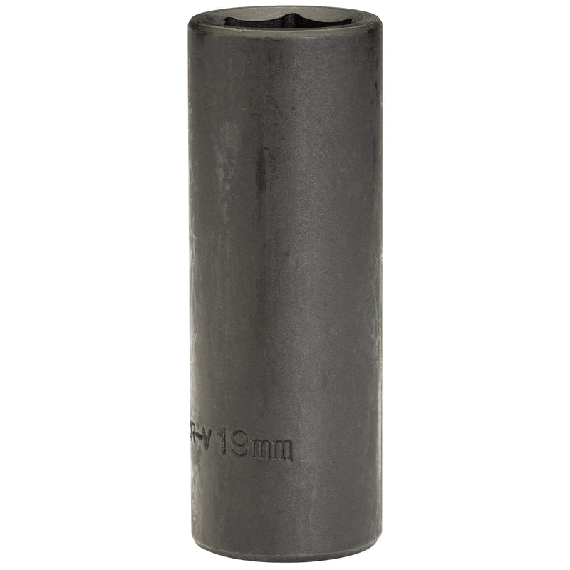 Draper 12744 Deep Impact Socket, 1/2" Sq. Dr., 19mm