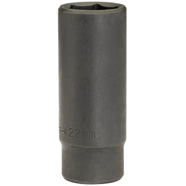 Draper 12745 Deep Impact Socket, 1/2" Sq. Dr., 22mm