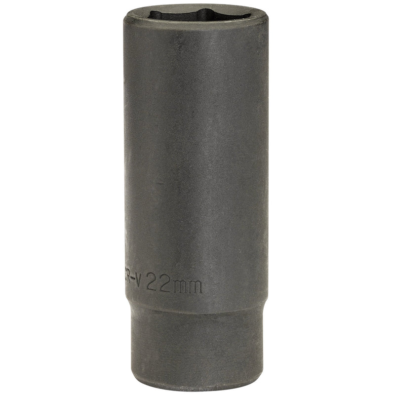 Draper 12745 Deep Impact Socket, 1/2" Sq. Dr., 22mm