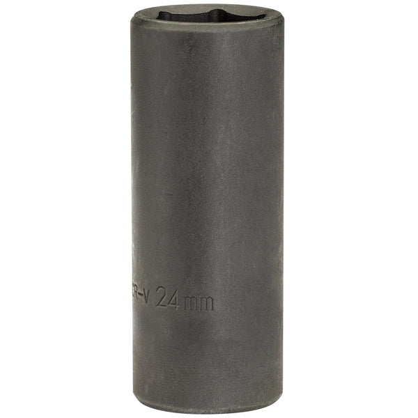 Draper 12746 Deep Impact Socket, 1/2" Sq. Dr., 24mm