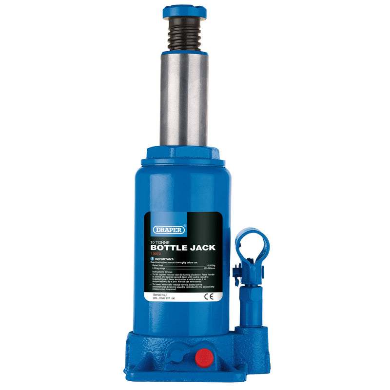 Draper 13072 Hydraulic Bottle Jack, 10 Tonne