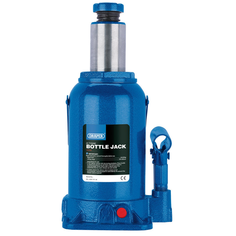 Draper 13103 Hydraulic Bottle Jack, 20 Tonne