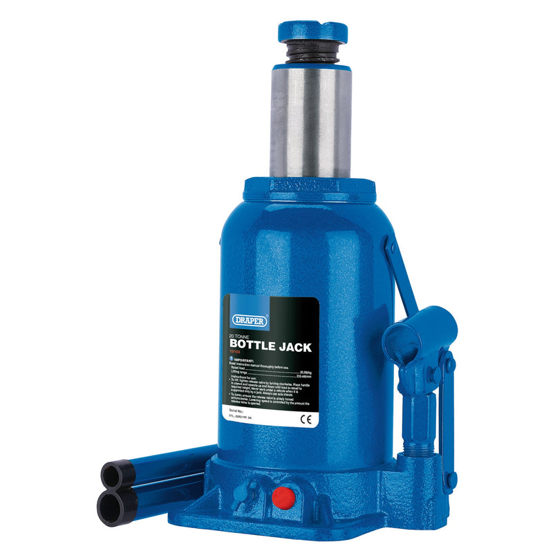 Draper 13103 Hydraulic Bottle Jack, 20 Tonne