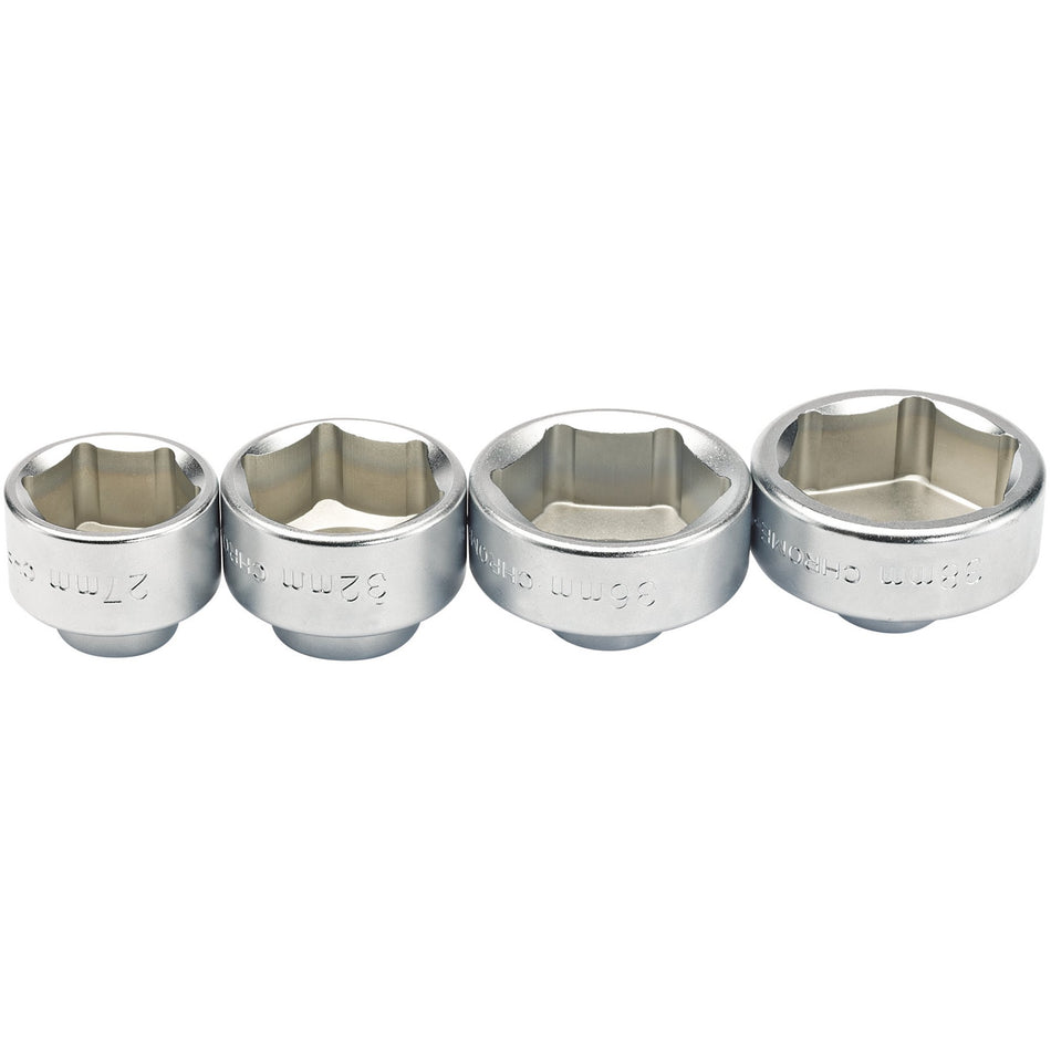 Draper 13425 Oil Filter Cap Socket, 3/8" Sq. Dr., 27mm