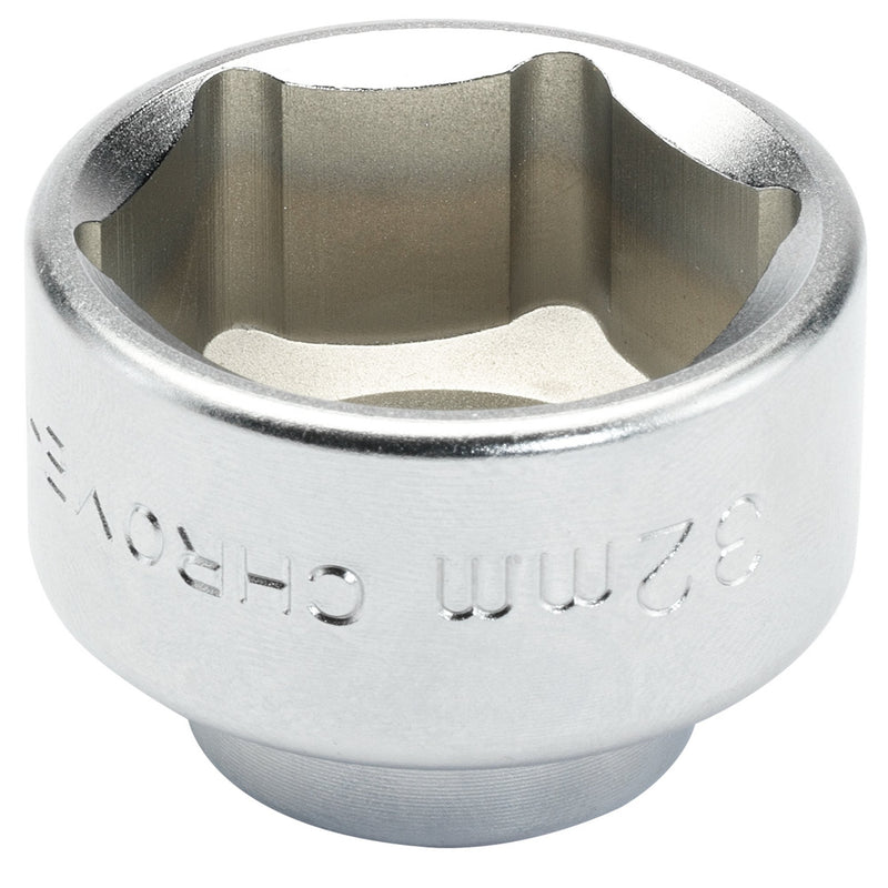 Draper 13430 Oil Filter Cap Socket, 3/8" Sq. Dr., 32mm