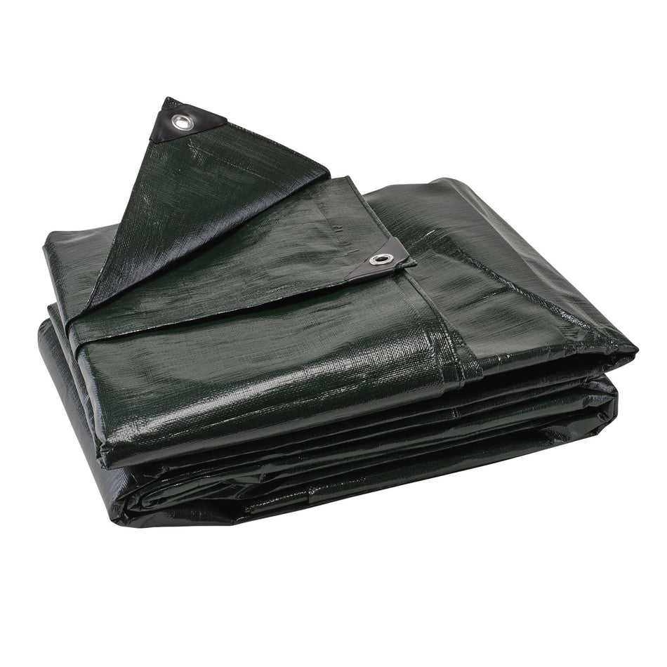Draper 13488 Heavy-Duty Polyethylene Tarpaulin, 4 x 6m, Green