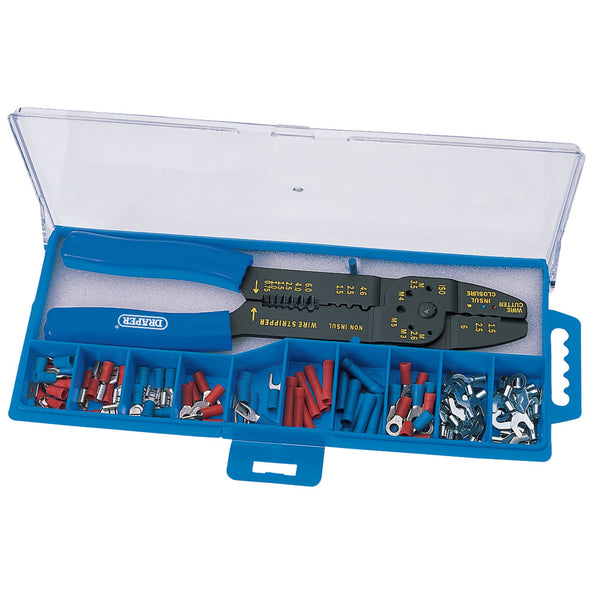 Draper 13658 5 Way Crimping Tool & Terminal Kit, 240mm