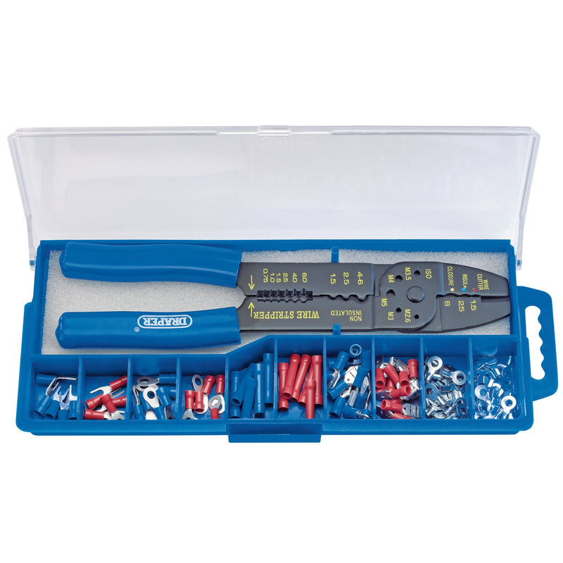 Draper 13658 5 Way Crimping Tool & Terminal Kit, 240mm
