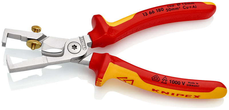 KNIPEX 13 66 180 StriX Insul. Stripper with Cable Shears