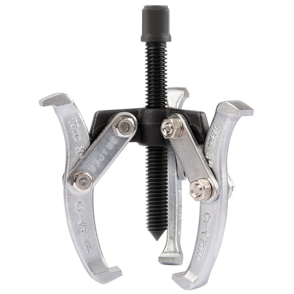 Draper 13908 Triple Leg Reversible Puller, 65mm Reach x 75mm Spread