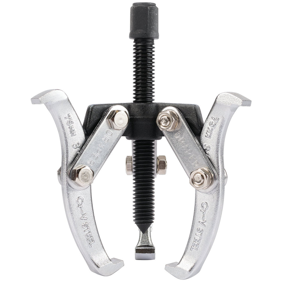 Draper 13908 Triple Leg Reversible Puller, 65mm Reach x 75mm Spread
