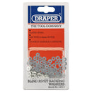 Draper 14013 Rivet Backing Washers, 2.4mm (100 Piece)