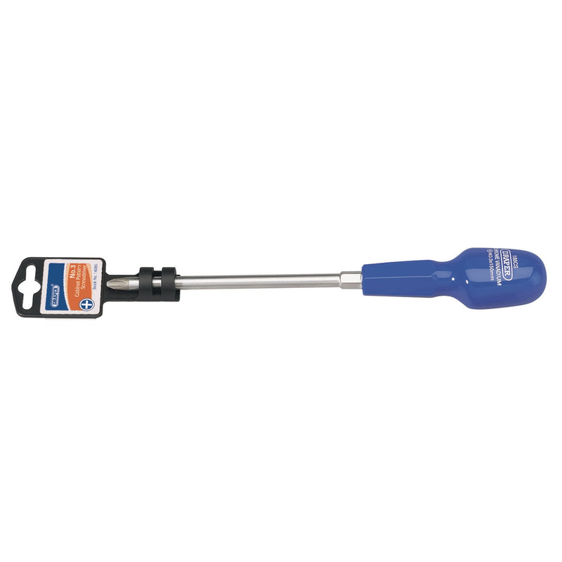 Draper 14085 Cross Slot Cabinet Pattern Screwdriver, No.3 x 150mm