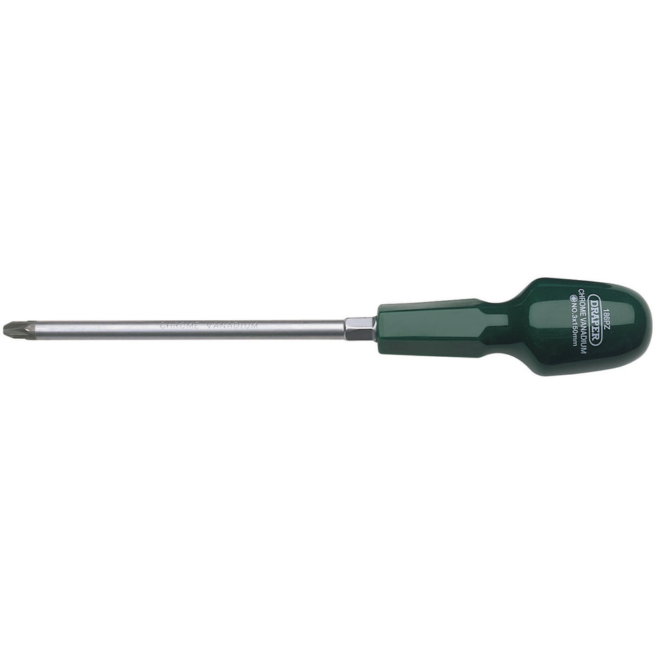 Draper 14088 PZ Type Cabinet Pattern Screwdriver, No.3 x 150mm