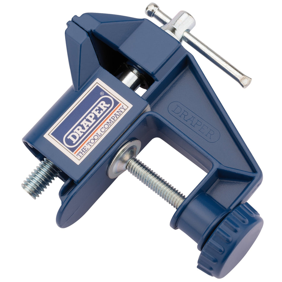 Draper 14145 Portable Hobby Bench Vice with Integrated Clamp, 60mm