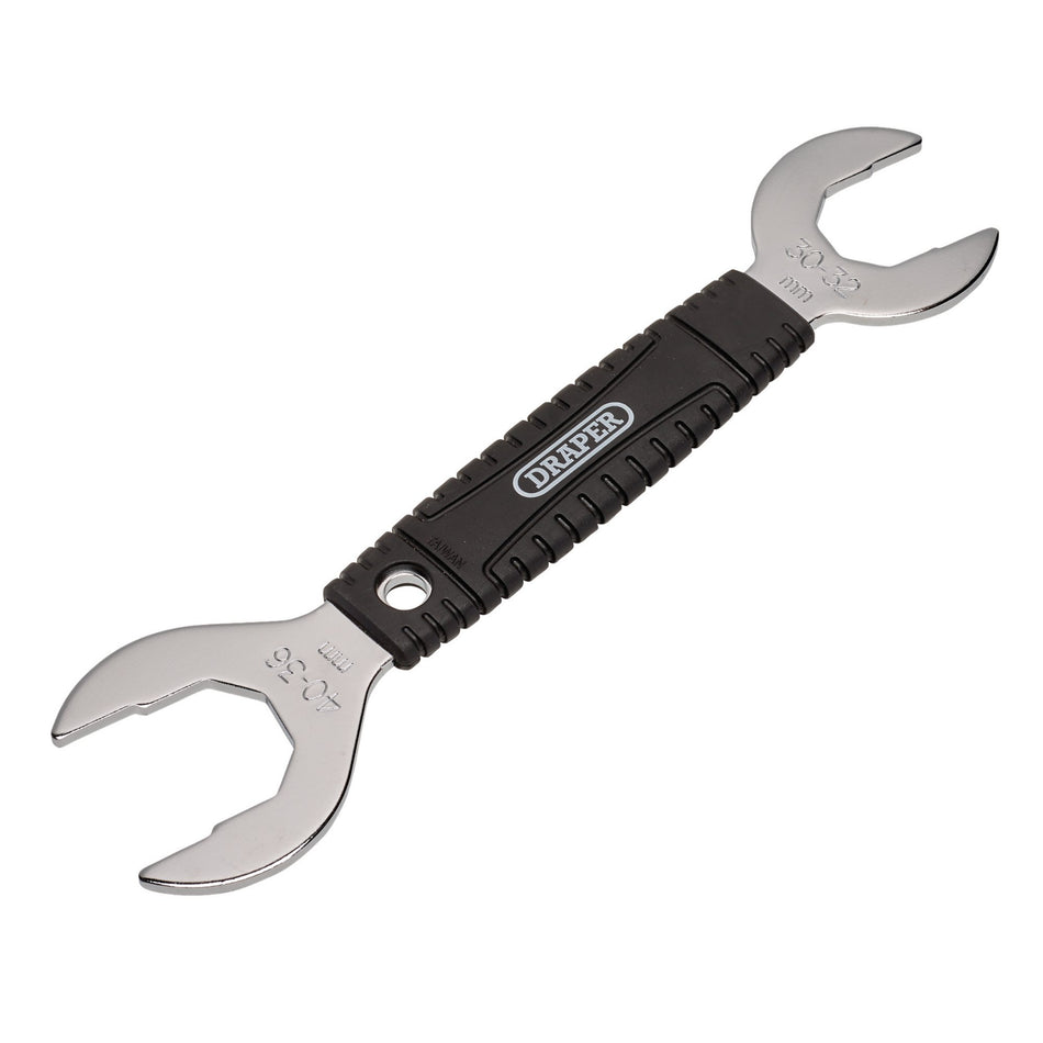 Draper 14167 Dual-Ended Bicycle Headset Wrench, 30/32/36/40mm
