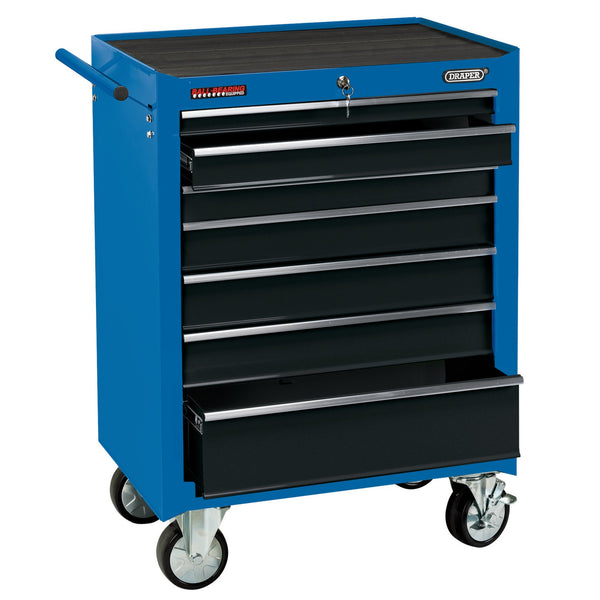 Draper 15040 Roller Tool Cabinet, 7 Drawer, 26", Blue