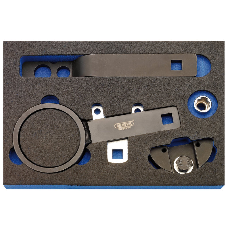 Draper 15223 Crankshaft Pulley Hub Holding Set (Fiat, Alfa Romeo, Chrysler, Ford, Lancia)