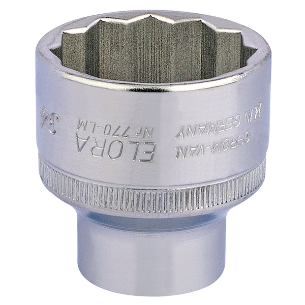 Draper 15289 Elora Bi-Hexagon Socket, 1/2" Sq. Dr., 34mm