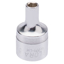 Draper 15295 Elora Hexagon Socket, 1/2" Sq. Dr., 6mm