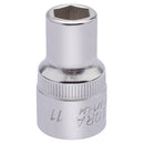 Draper 15300 Elora Hexagon Socket, 1/2" Sq. Dr., 11mm