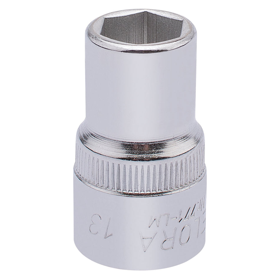Draper 15302 Elora Hexagon Socket, 1/2" Sq. Dr., 13mm