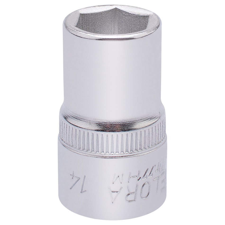 Draper 15303 Elora Hexagon Socket, 1/2" Sq. Dr., 14mm