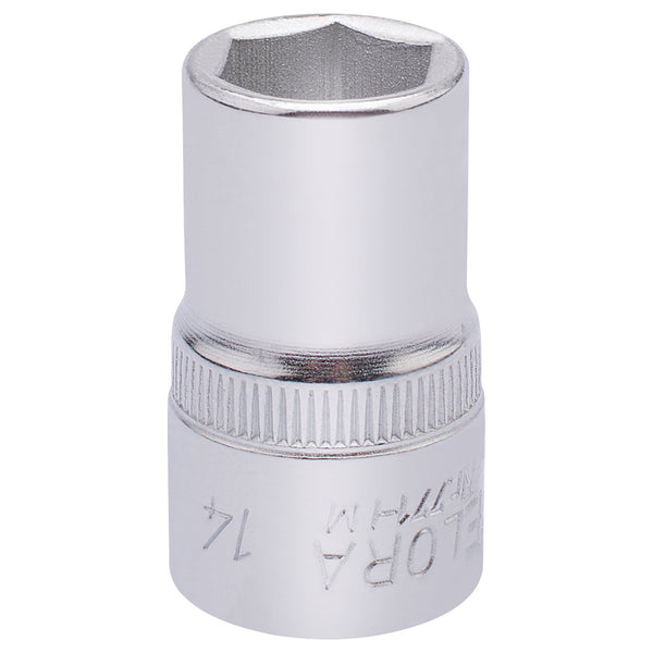 Draper 15303 Elora Hexagon Socket, 1/2" Sq. Dr., 14mm