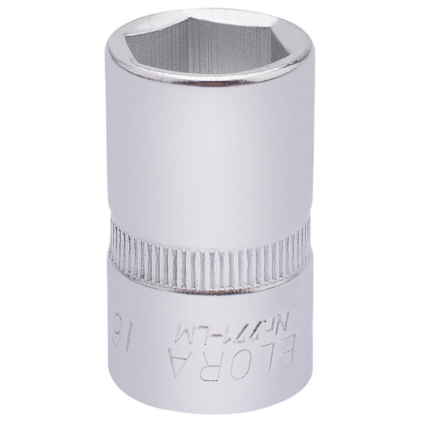 Draper 15305 Elora Hexagon Socket, 1/2" Sq. Dr., 16mm