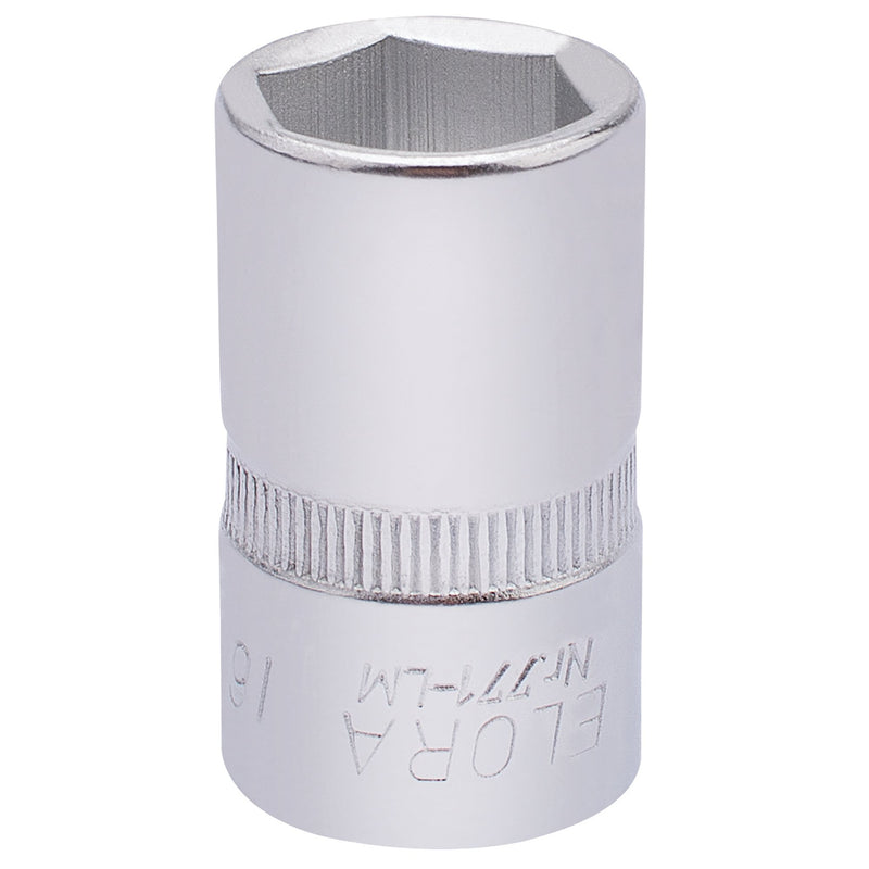 Draper 15305 Elora Hexagon Socket, 1/2" Sq. Dr., 16mm