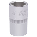 Draper 15306 Elora Hexagon Socket, 1/2" Sq. Dr., 17mm