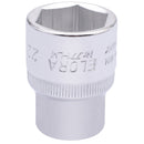 Draper 15311 Elora Hexagon Socket, 1/2" Sq. Dr., 22mm
