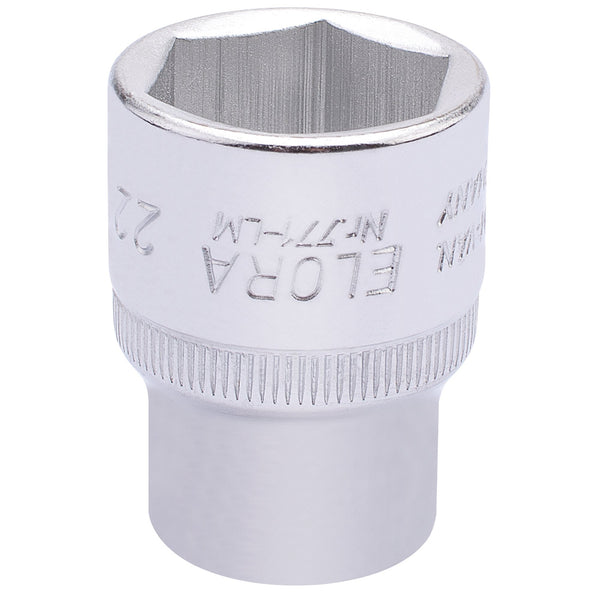 Draper 15311 Elora Hexagon Socket, 1/2" Sq. Dr., 22mm
