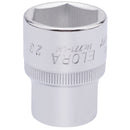 Draper 15312 Elora Hexagon Socket, 1/2" Sq. Dr., 23mm