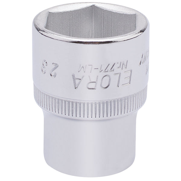 Draper 15312 Elora Hexagon Socket, 1/2" Sq. Dr., 23mm